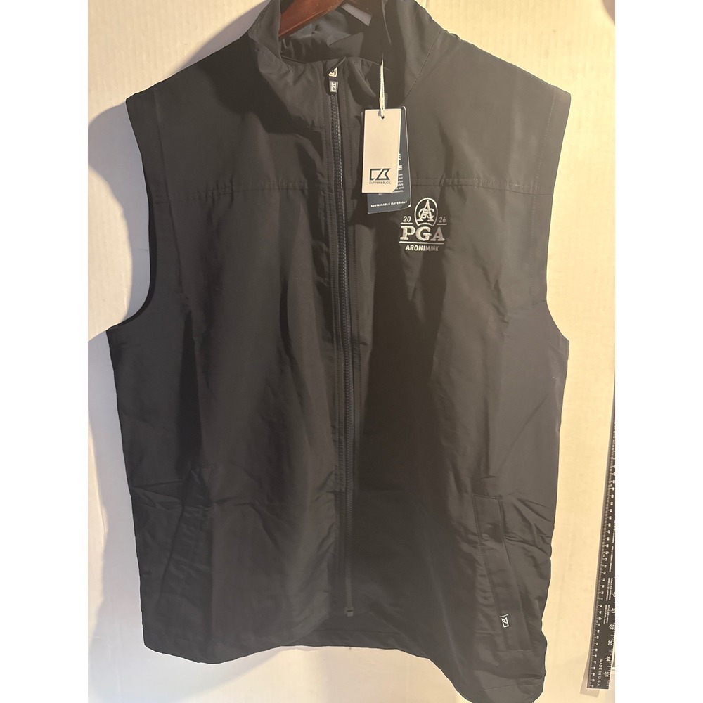 Cutter & Buck Mens Navy Blue 2026 PGA Aronimink Golf Vest Size Medium NWT